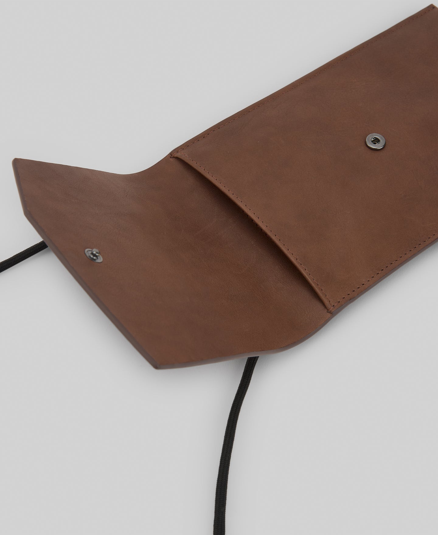 Leather mobile phone holder man in brown