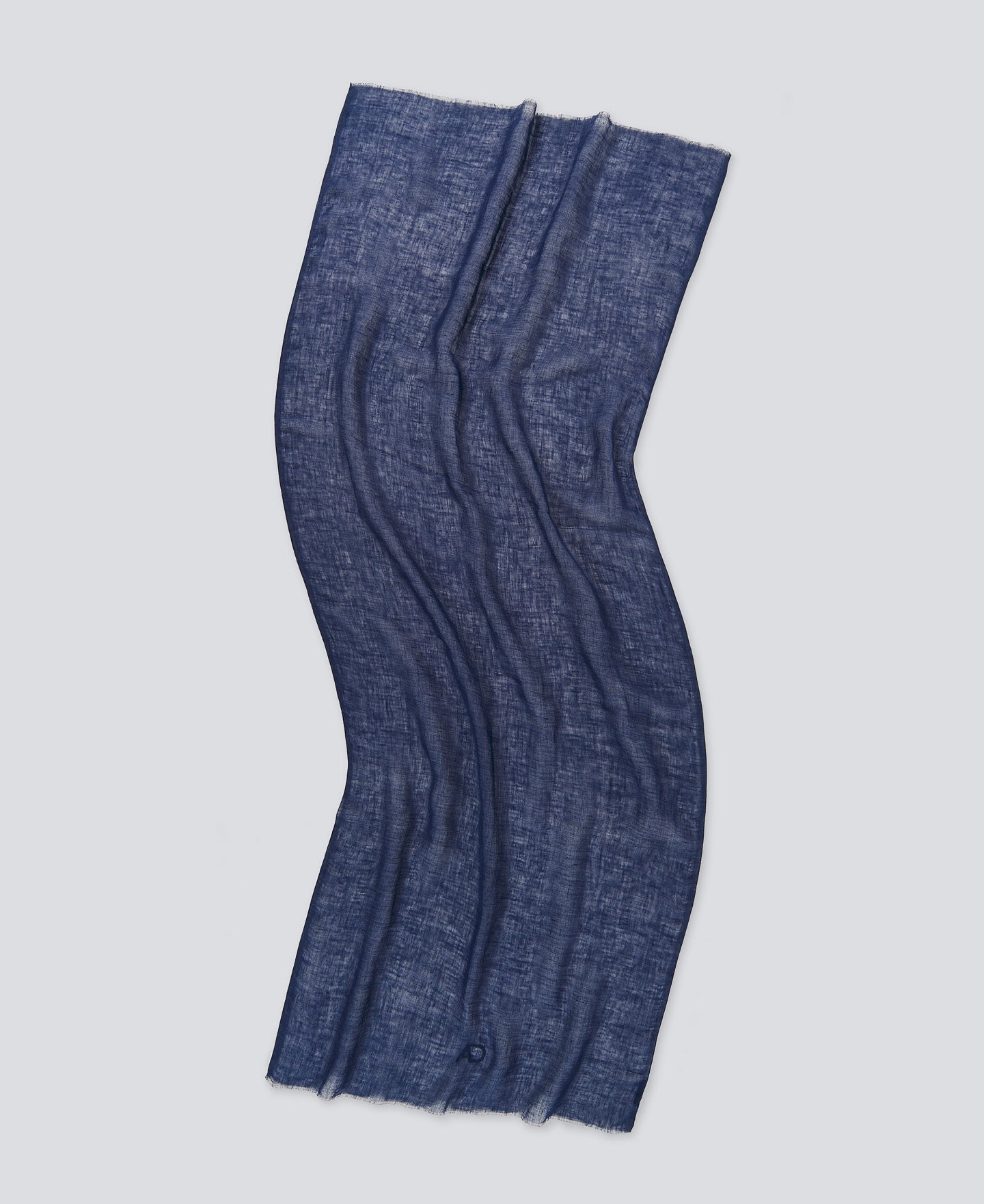 Navy Blue European Linen Scarf