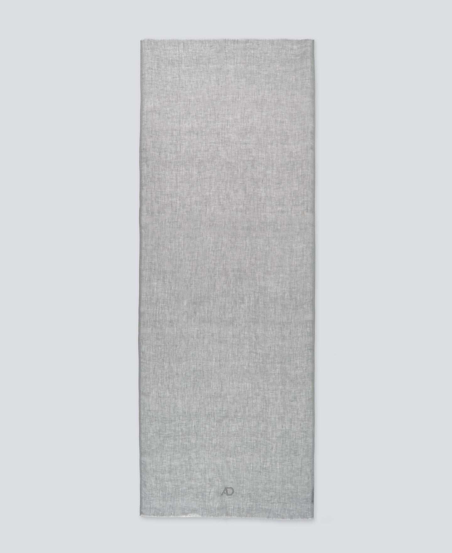 Light Grey European Linen Scarf