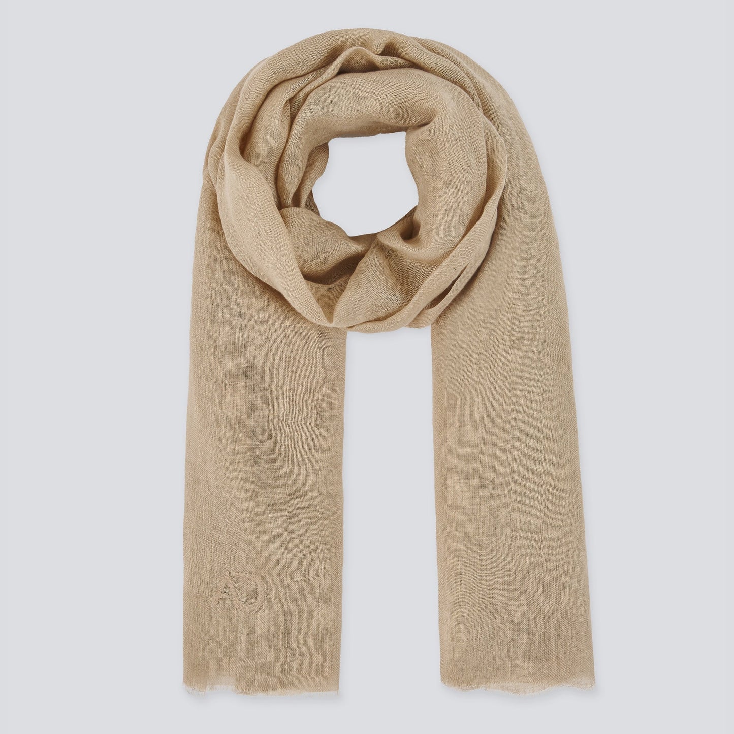 Camel European Linen Scarf