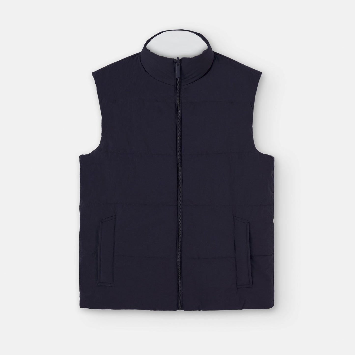 White/Navy Reversible Padded Nylon Vest