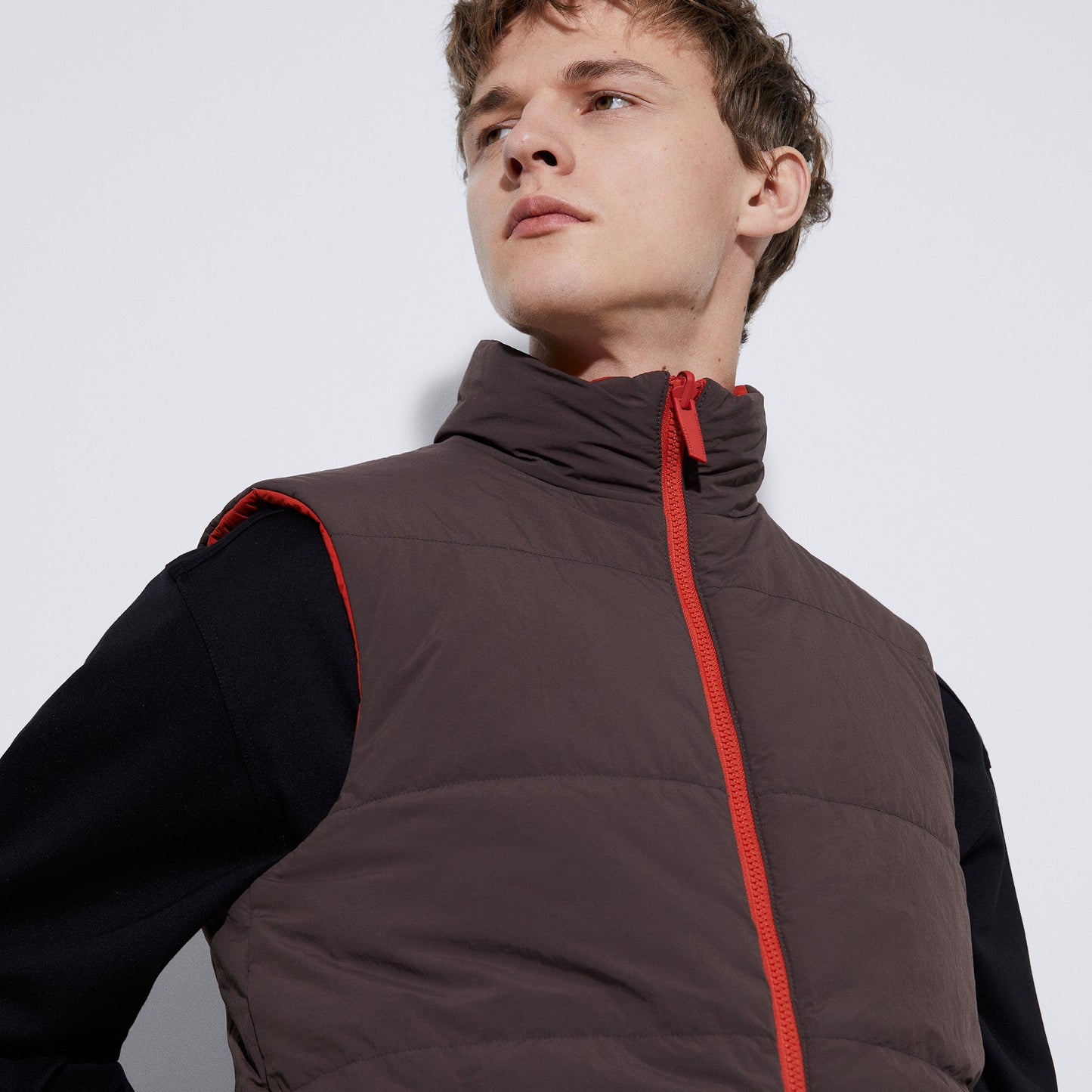 Tile Red Reversible Padded Nylon Vest