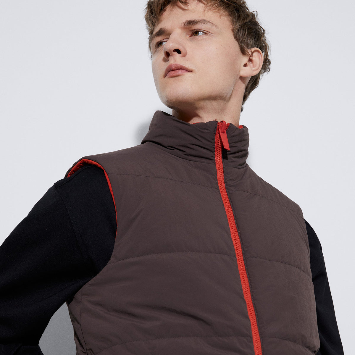 Tile Red Reversible Padded Nylon Vest