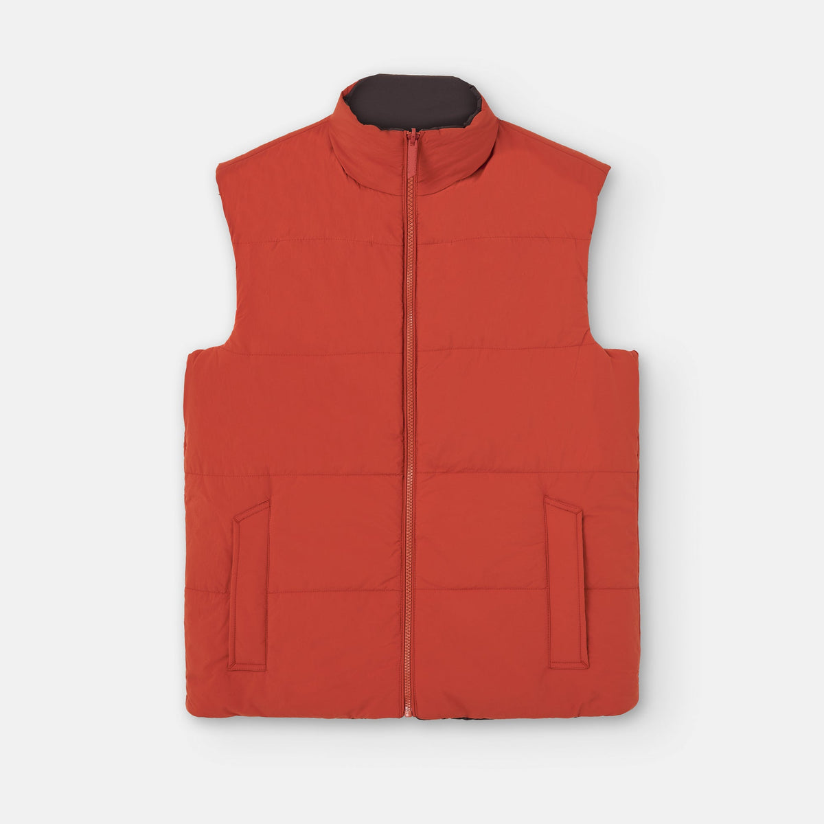 Tile Red Reversible Padded Nylon Vest
