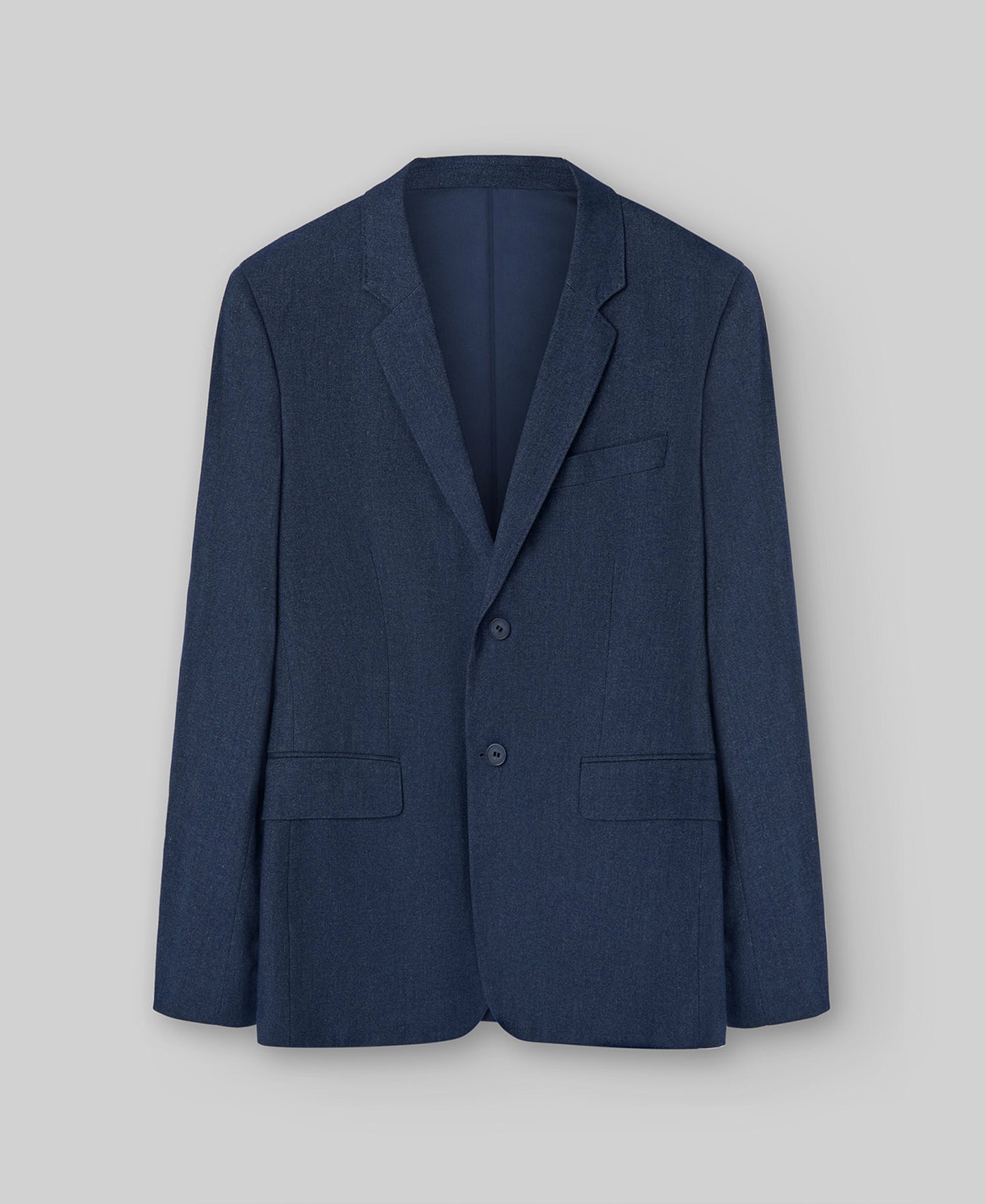 Navy blue cotton blazer man in navy blue