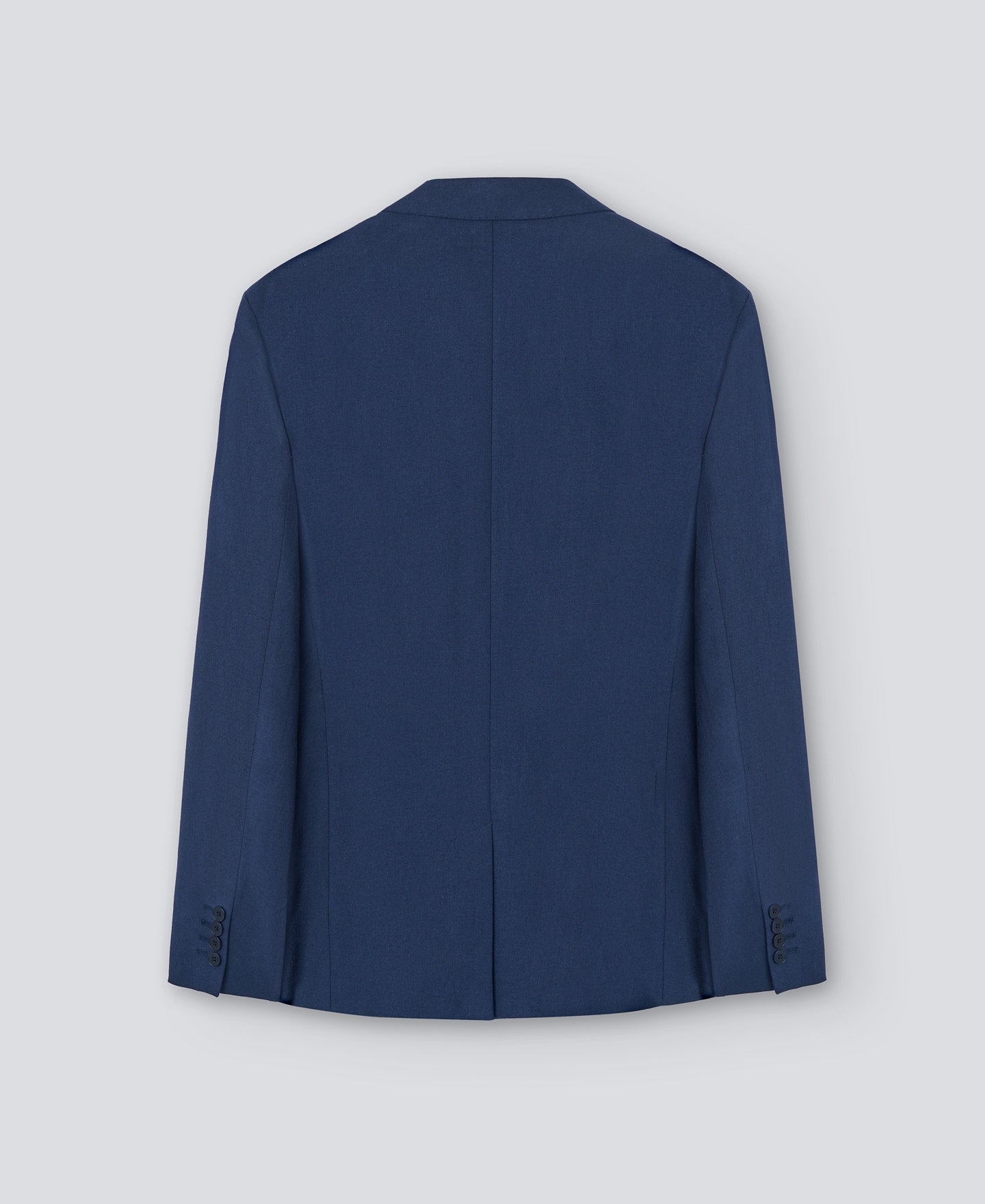 Navy Blue Navy Blue Linen-Cotton Blazer