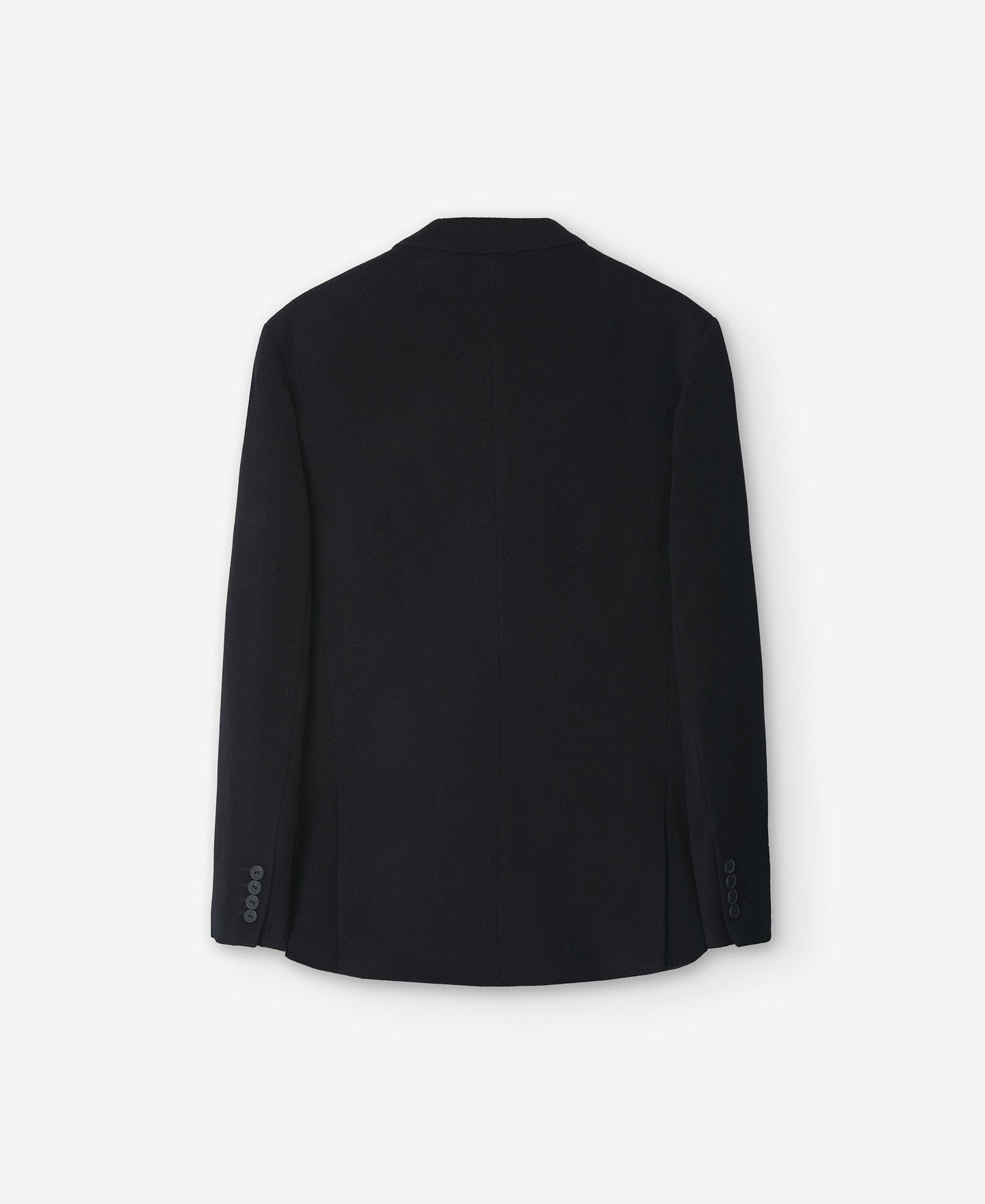 Black Merino Wool Blazer For Men