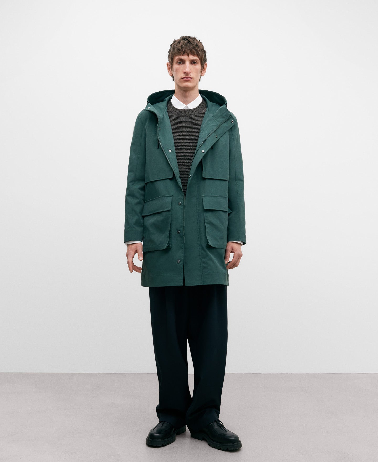 Green Hooded Parka