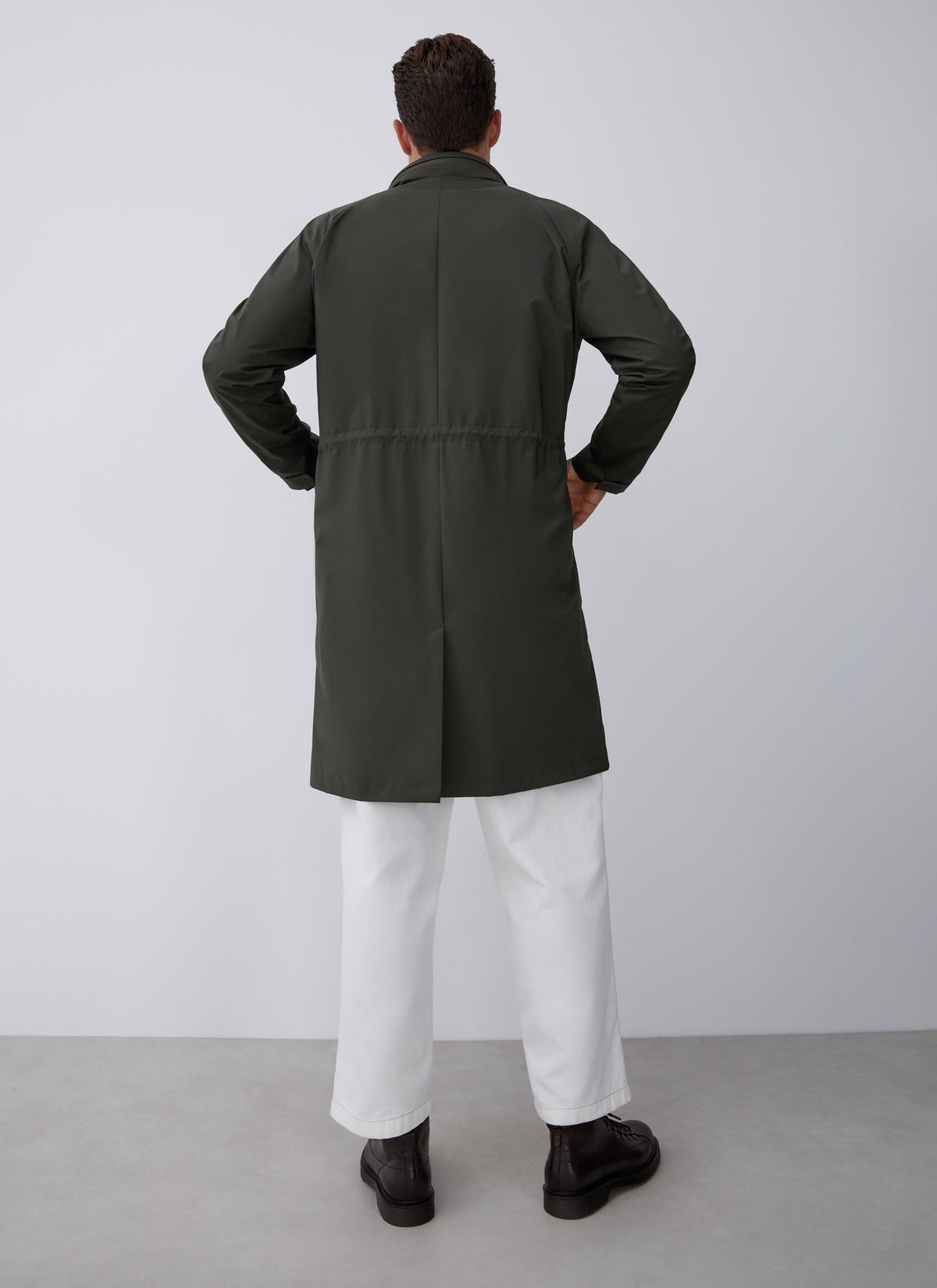 Green Parka With Hidden Hood