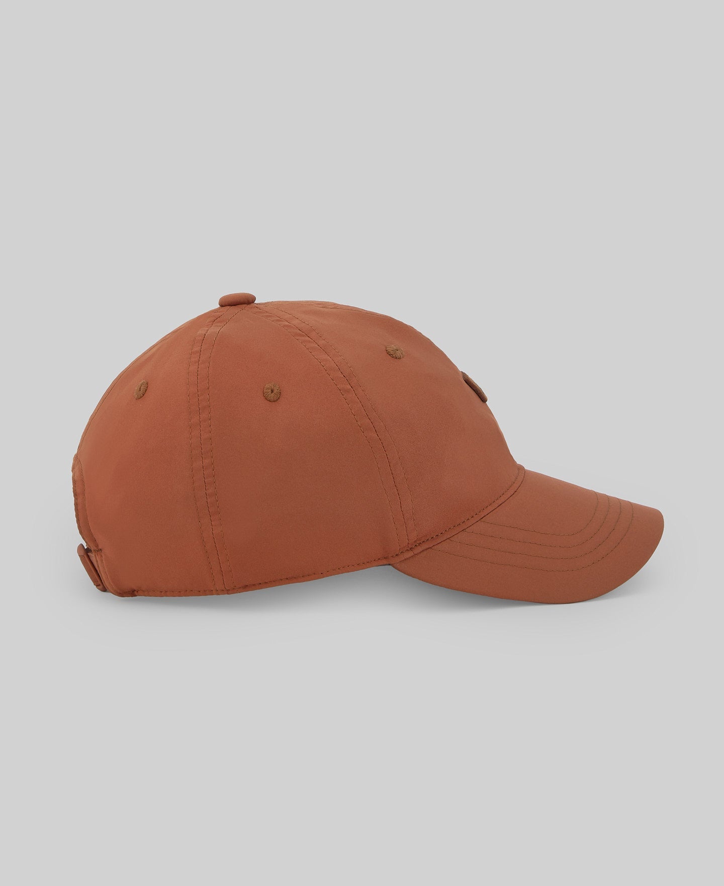 Technical fabric cap man in dark orange