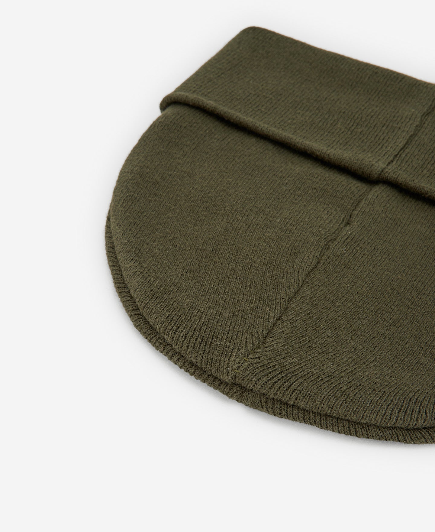 Dark Green Cotton Logotyped Beanie