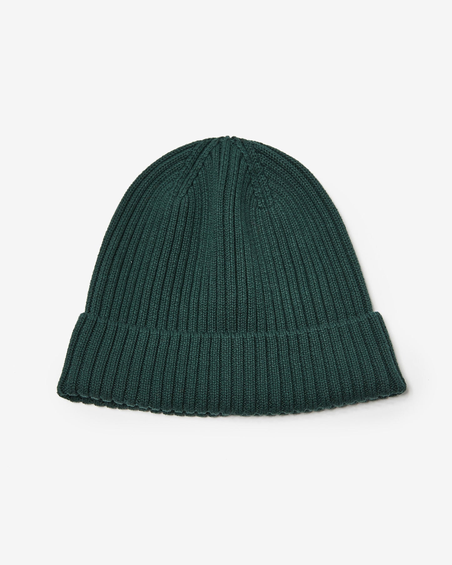 Bottle Green Ribbed Cotton Beanie Ha