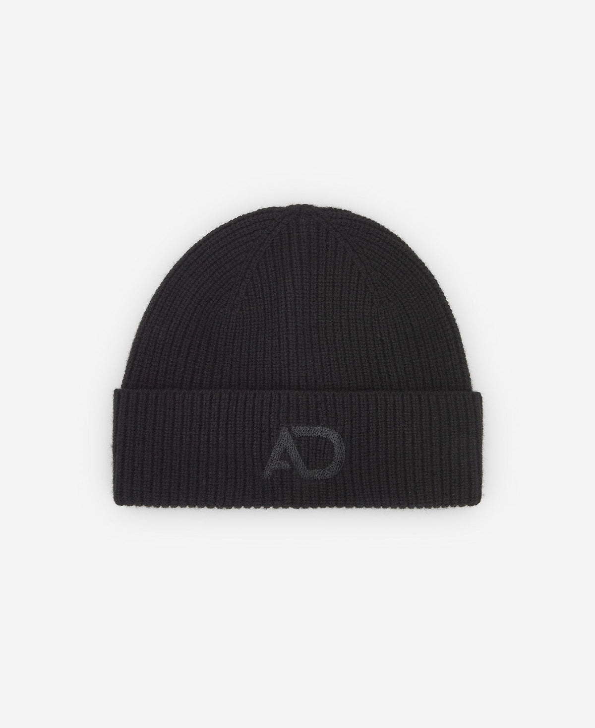 Black Merino Wool Beanie For Men