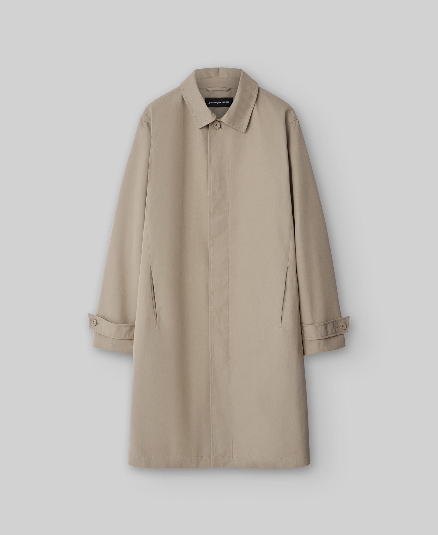 Mackintosh Type Trench Coat for Men in Natural