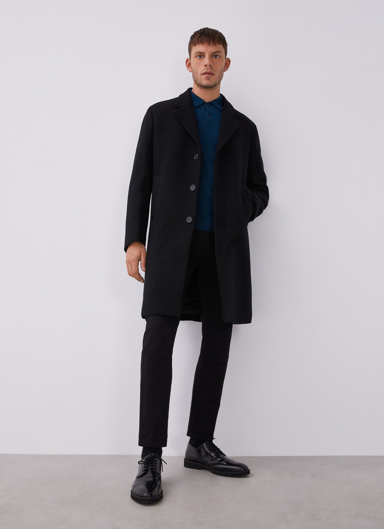 Lagoon Long Sleeve Cotton Polo Shirt