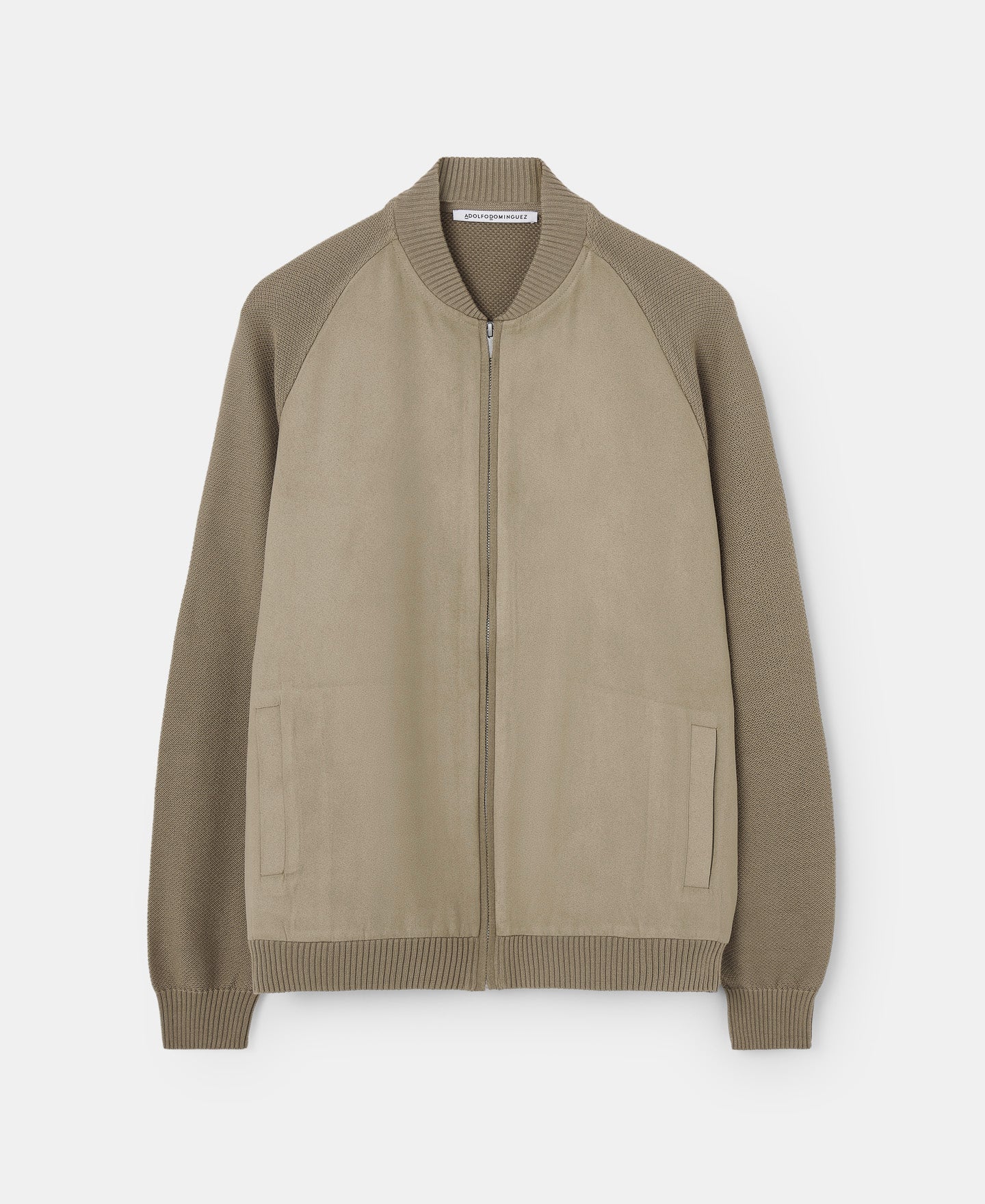 Ike Green Cardigan With Varsity Collar