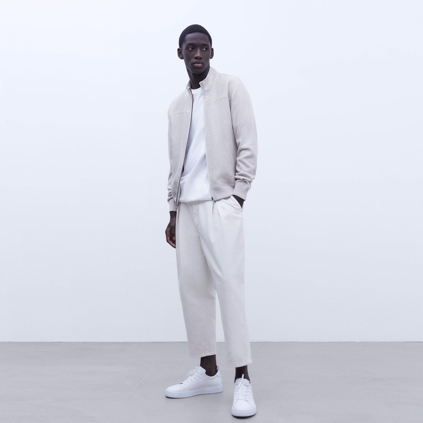 European Linen Cardigan