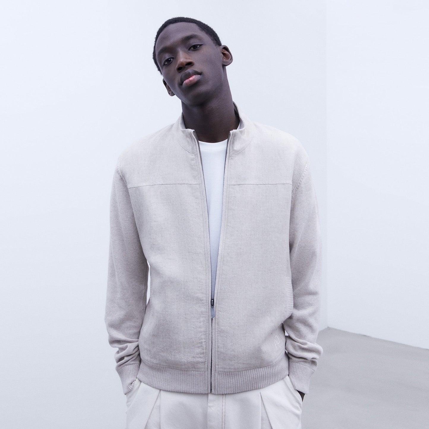 European Linen Cardigan