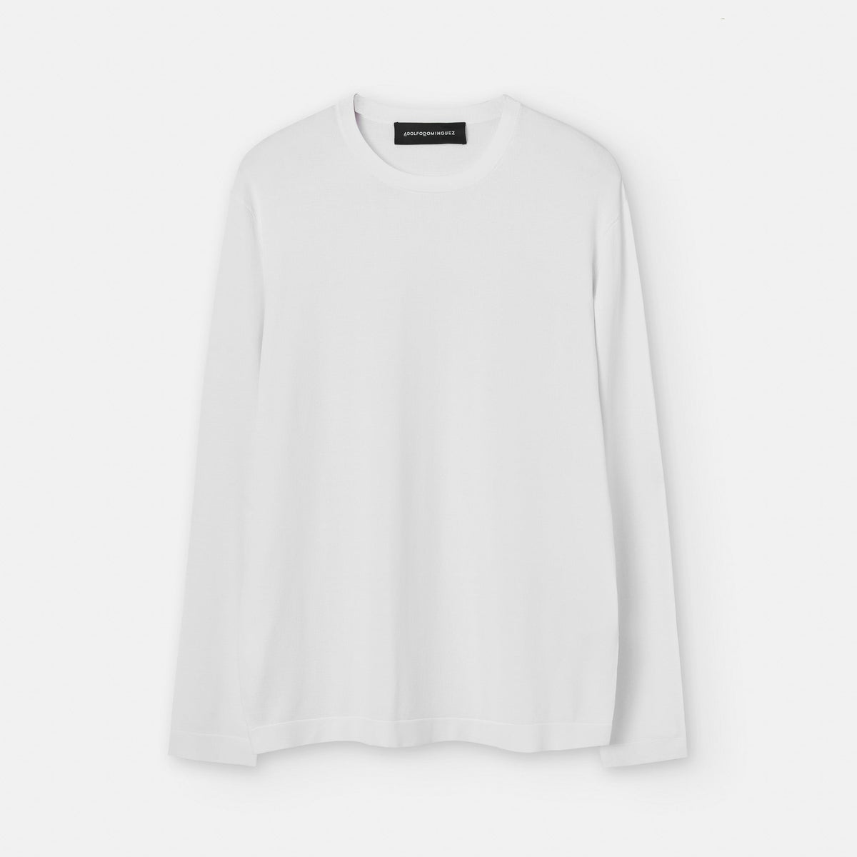 White Viscose & Recycled Nylon Knitted Sweater