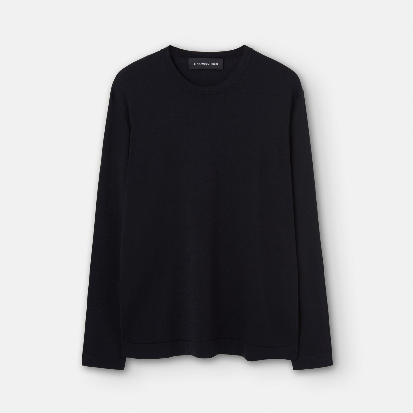 Black Viscose & Recycled Nylon Knitted Sweater