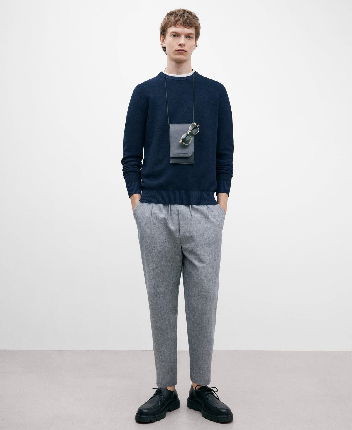 Navy Knitted Sweater