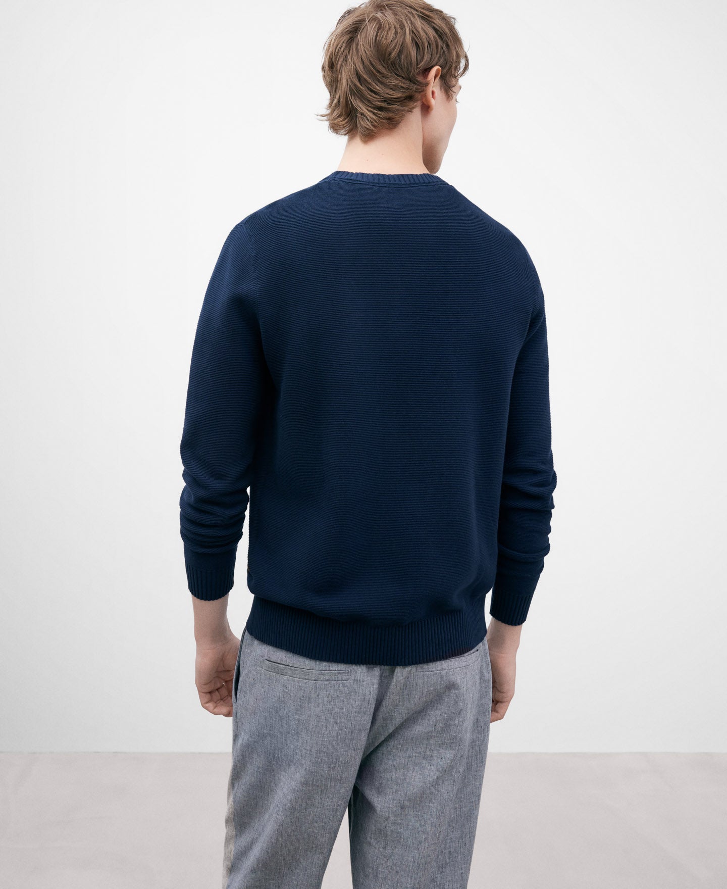Navy Knitted Sweater