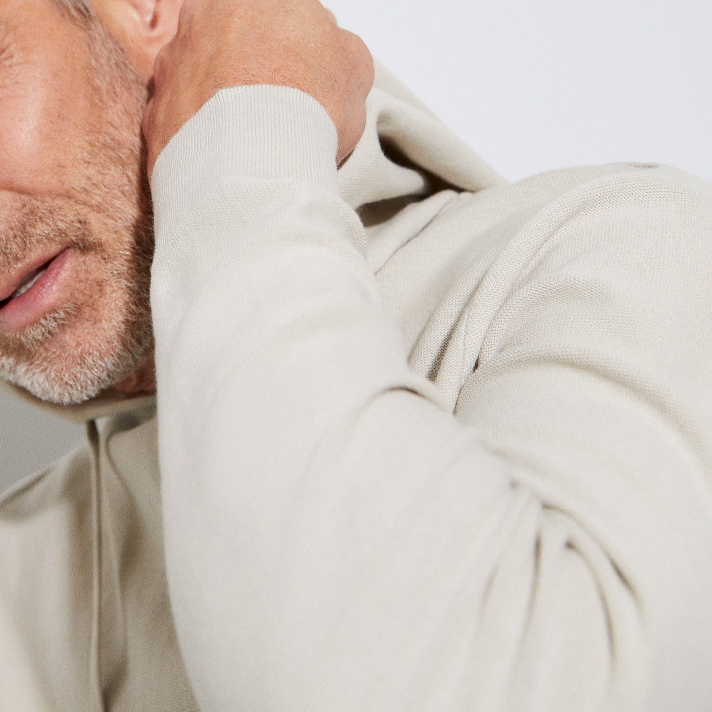 Light Grey Cotton Hoodie