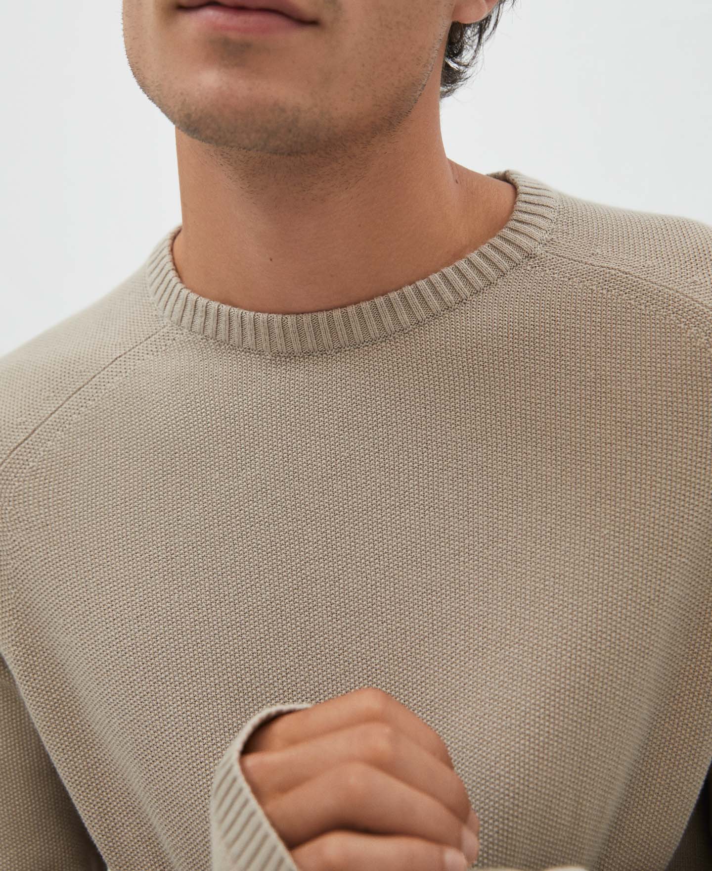 Stone Organic Cotton Sweater
