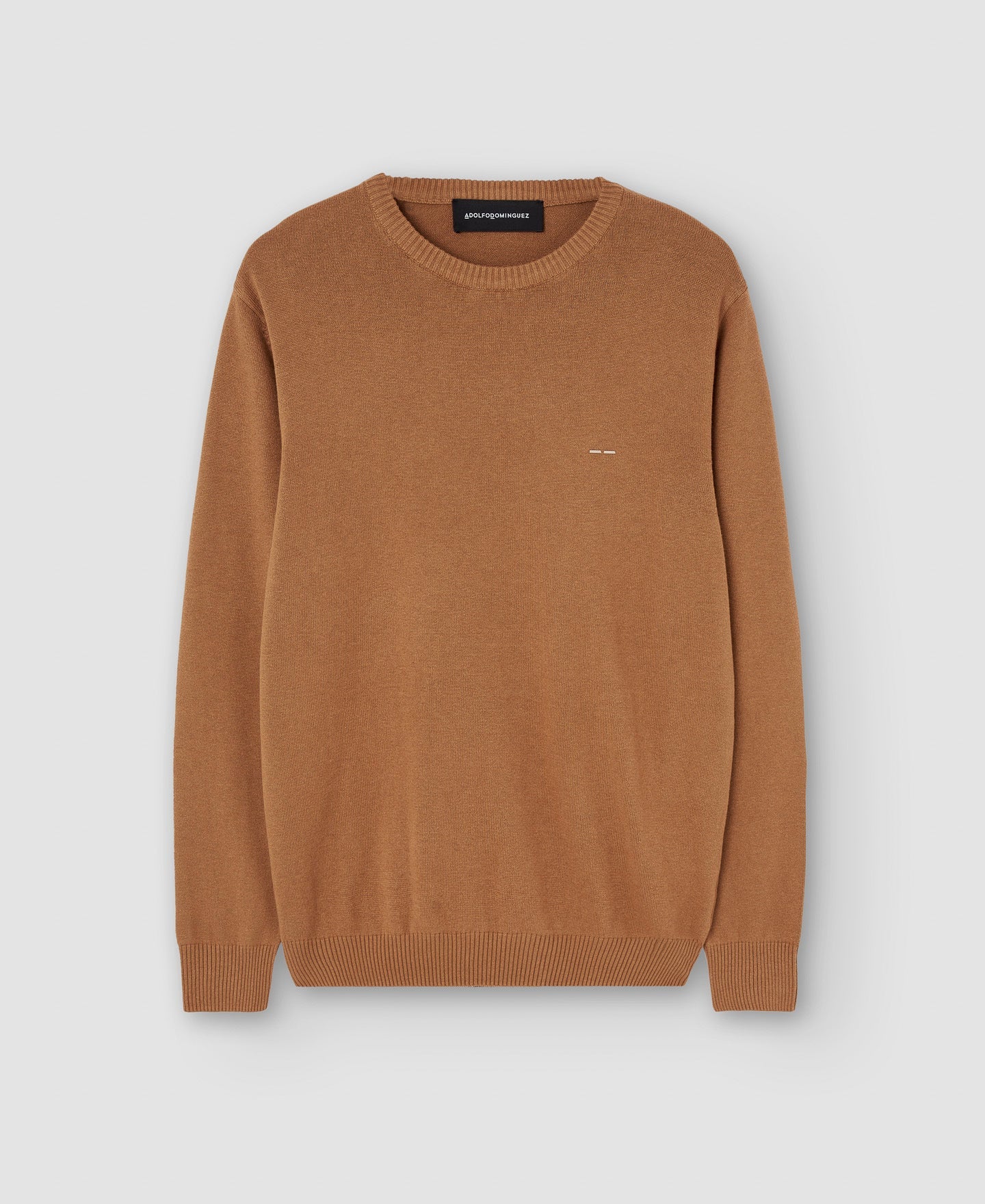 Camel Cotton And Wool Sweater