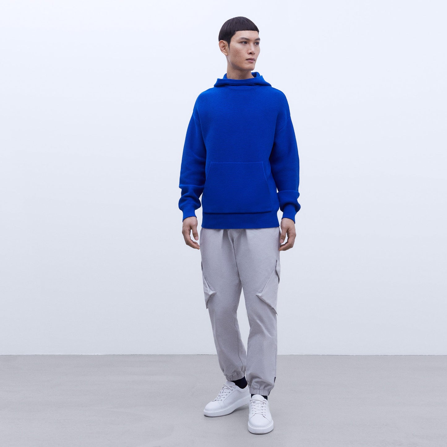 Cobalt Knit Hoodie