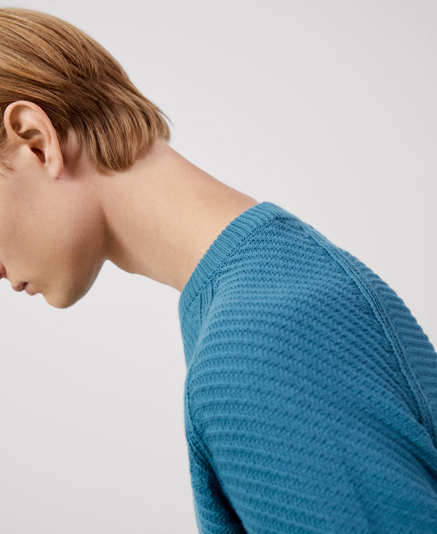 Turquoise Cotton Sweater