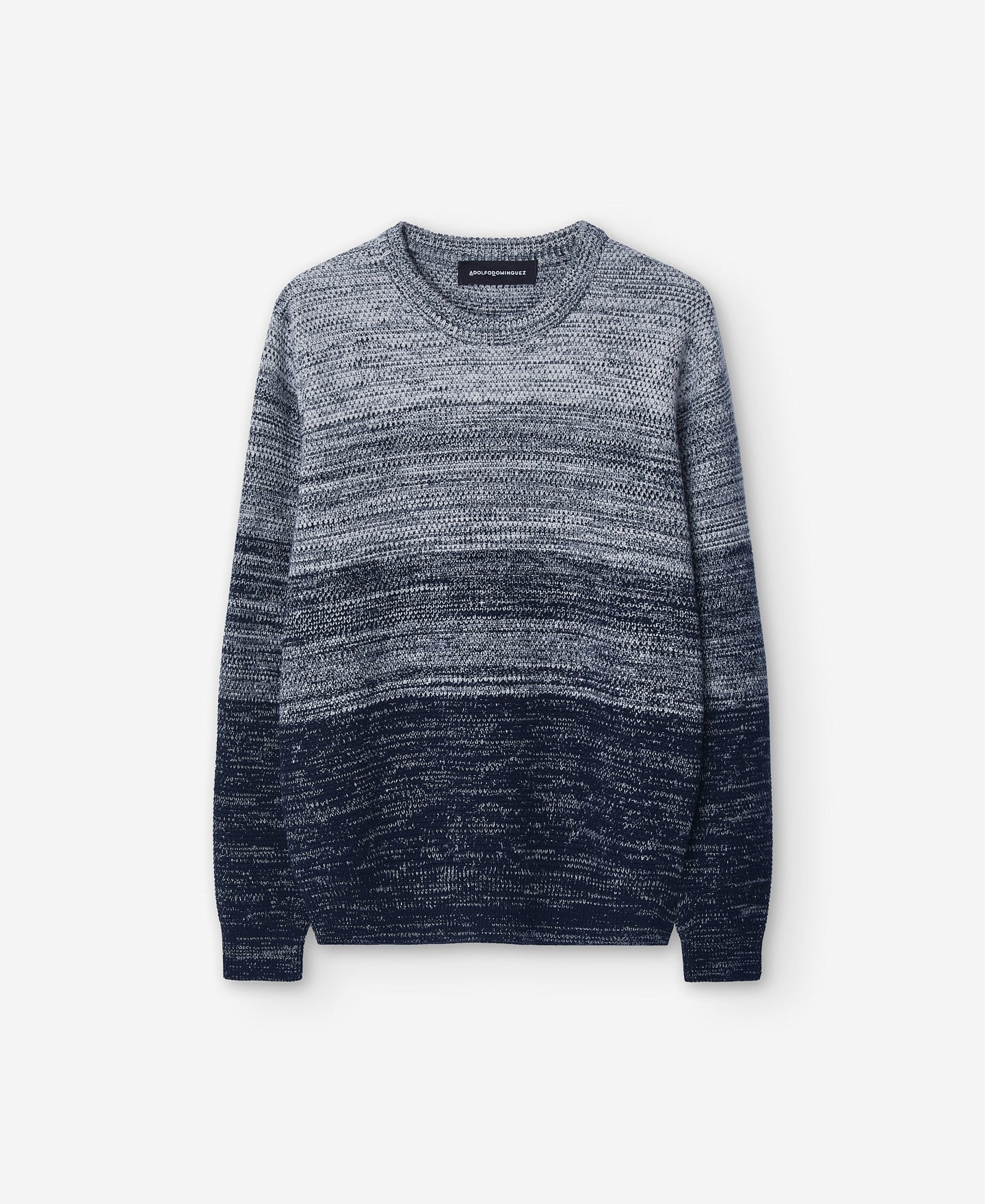 Blue Gradient Cotton Sweater
