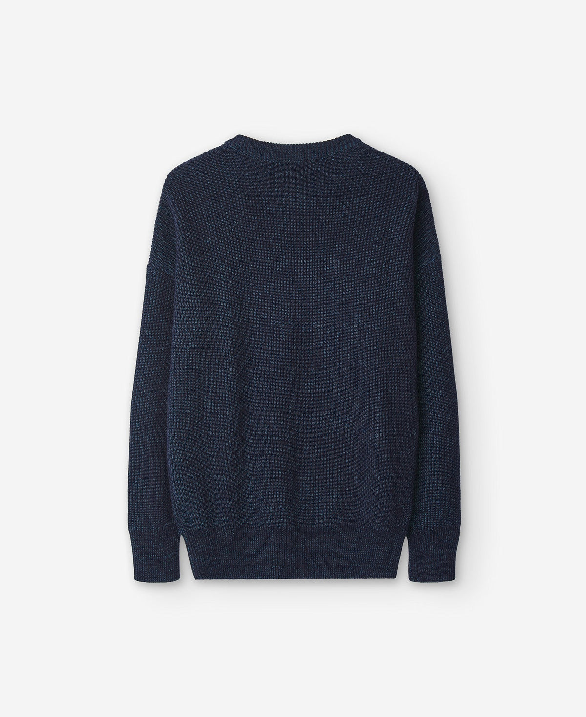 Melange Blue Knitted Sweater