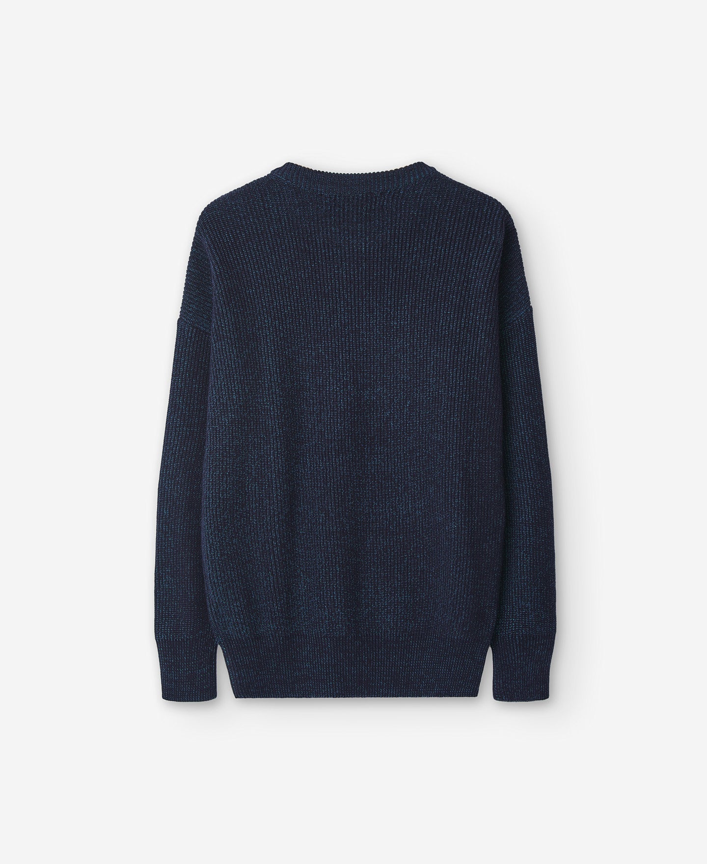 Melange Blue Knitted Sweater