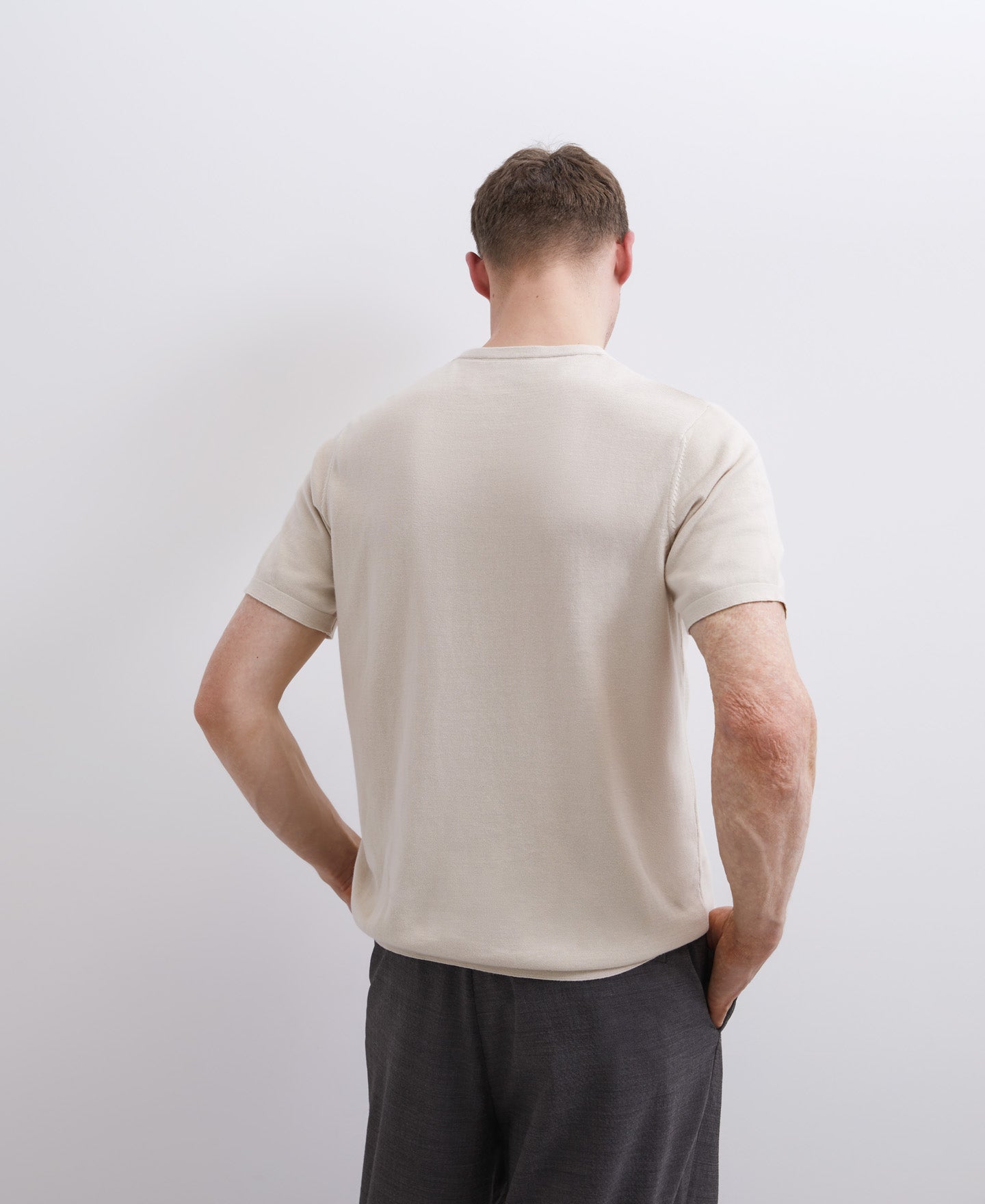 Ecru Camel Cotton Sweater