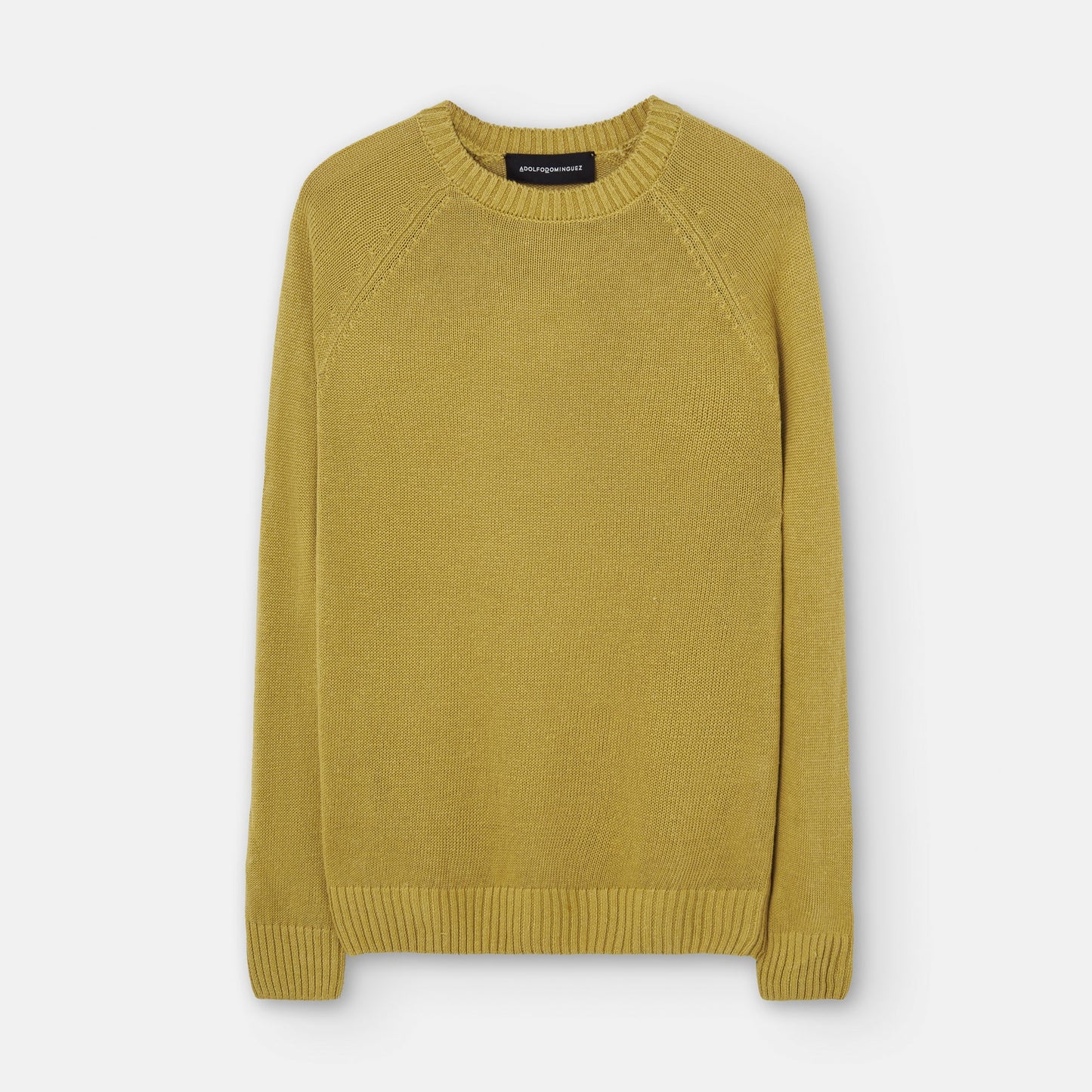 Yellow Turmeric Linen And Viscose Fluid Sweater
