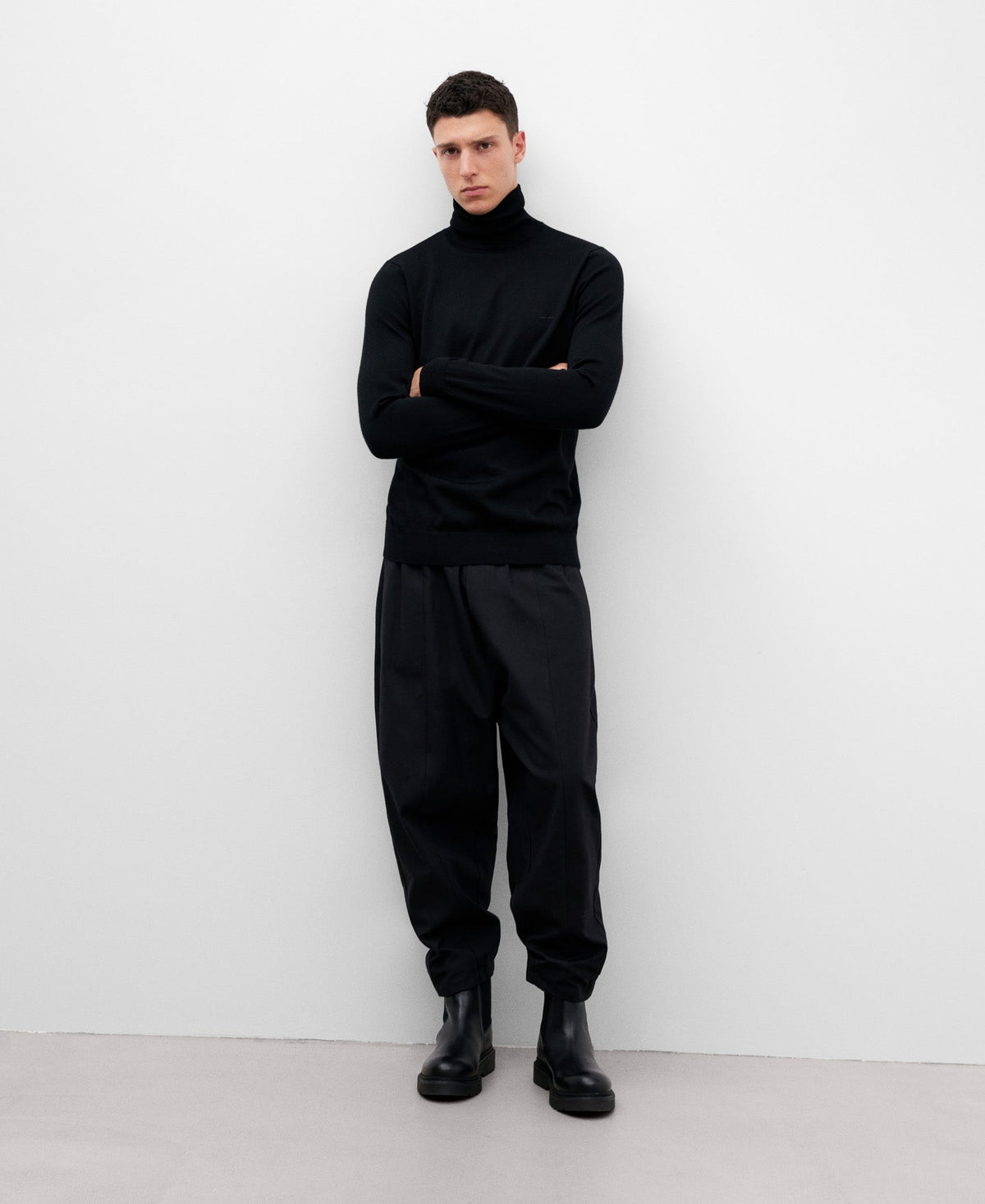 Merino Wool Turtleneck Sweater For Men