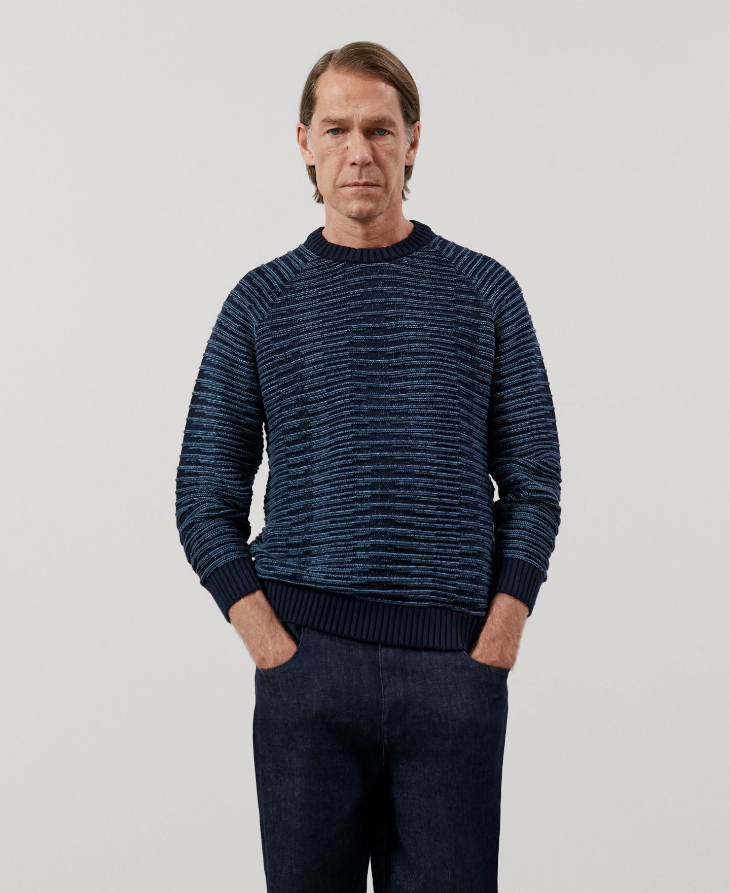 Navy Blue Men Jersey Sweater – Love Persimmon