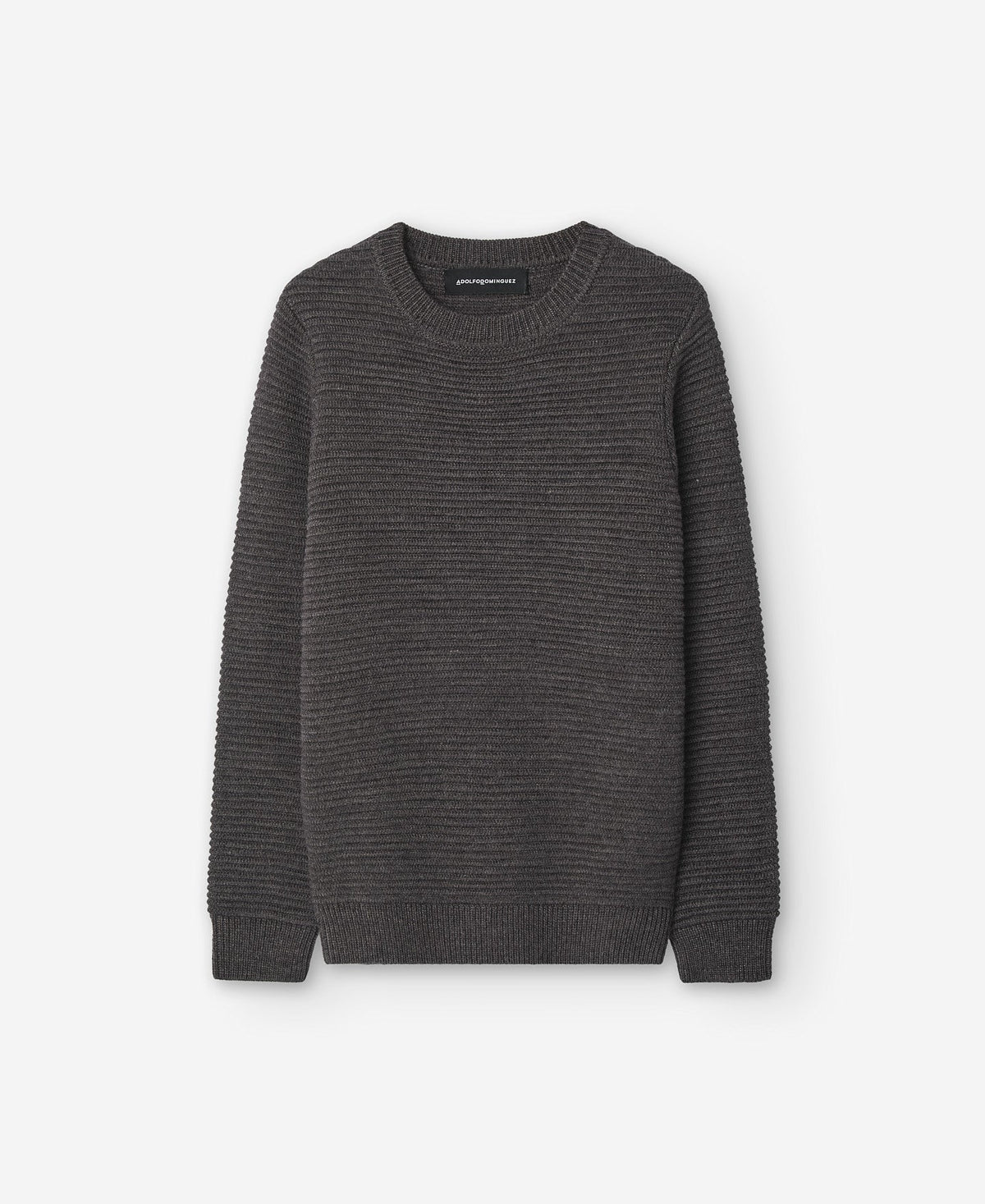 Brown Wool Blend Sweater For Men