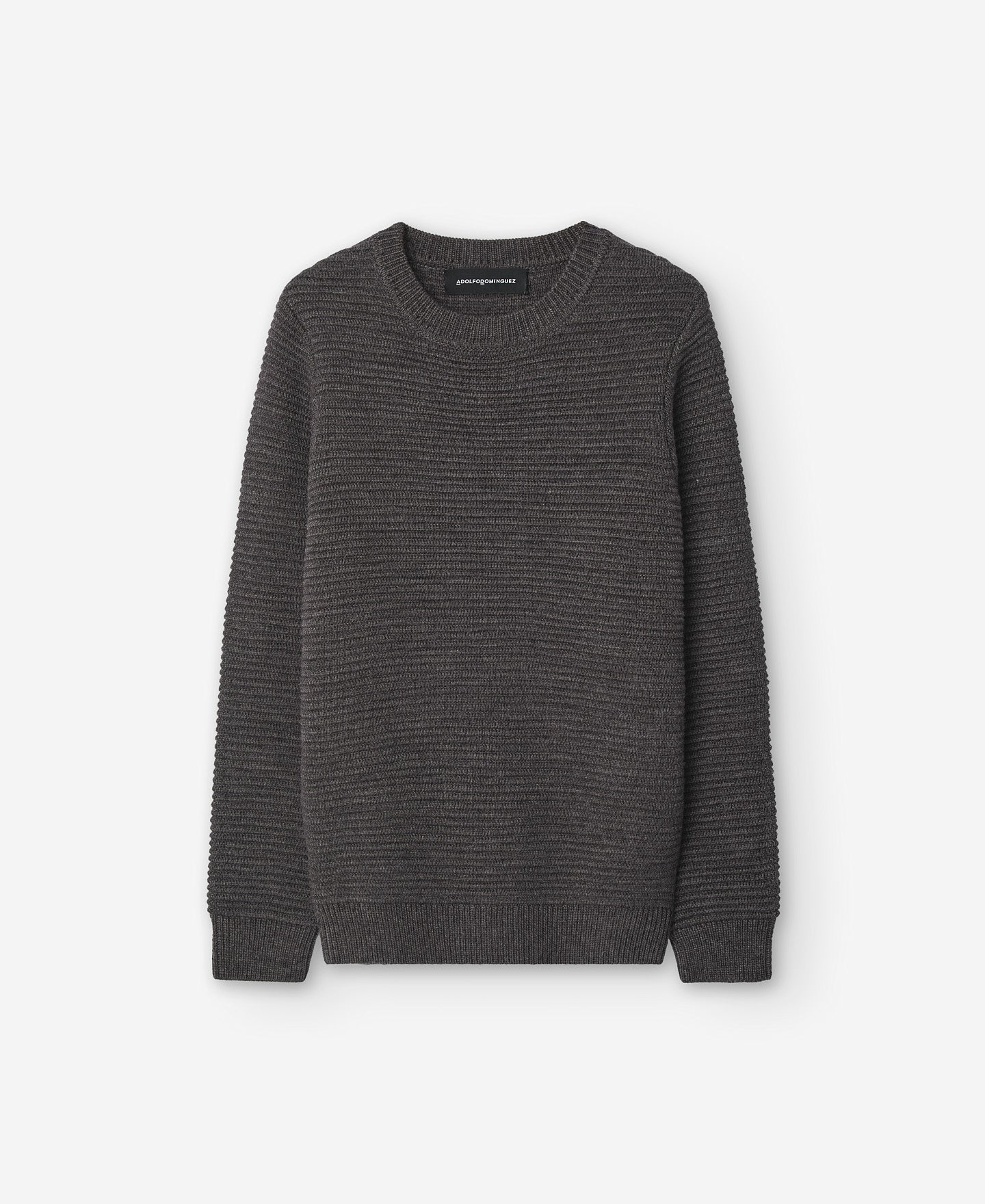 Brown Wool Blend Sweater For Men