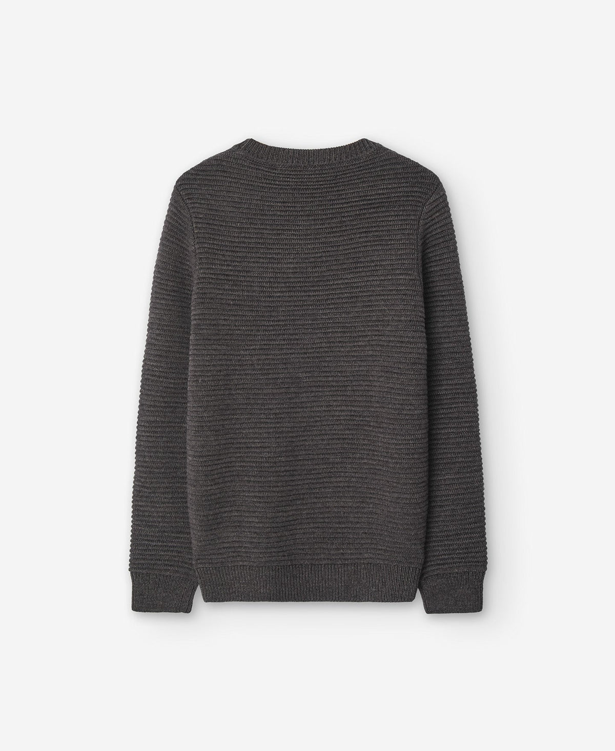 Brown Wool Blend Sweater For Men
