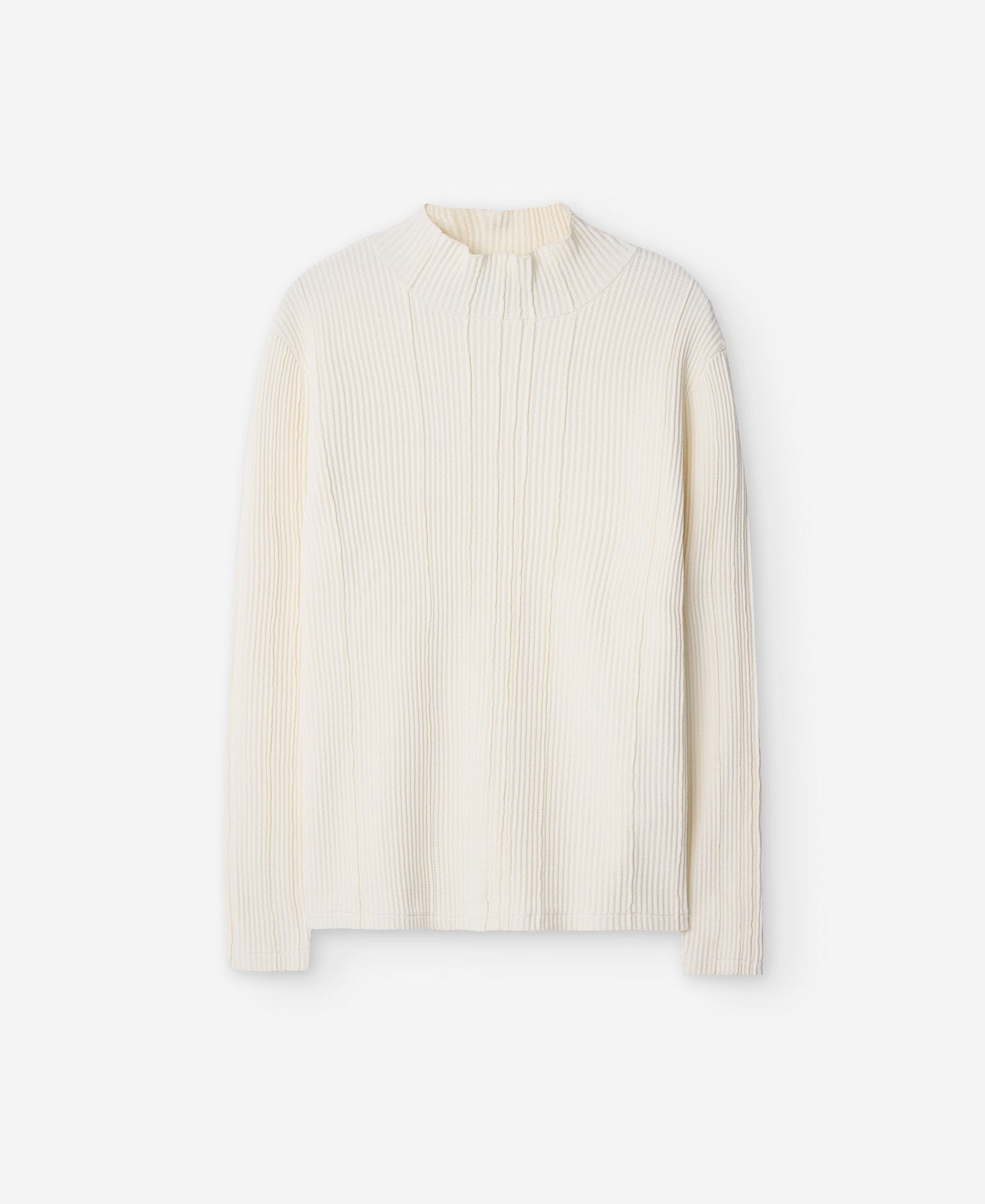 Ecru Cotton Sweater For Men