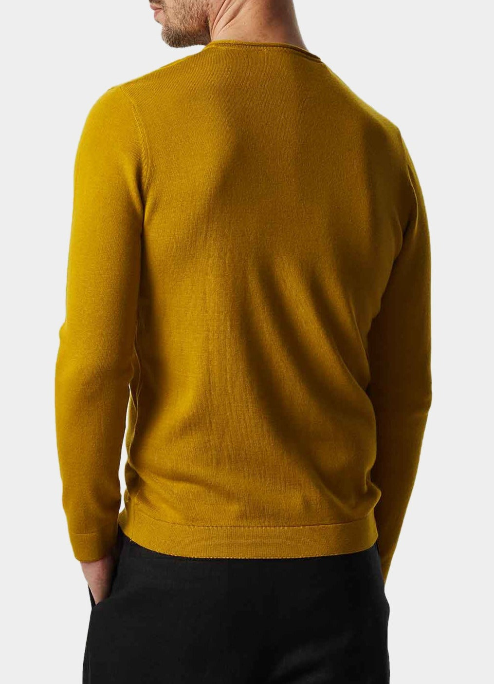 Lime V-Neck Organic Cotton Sweater