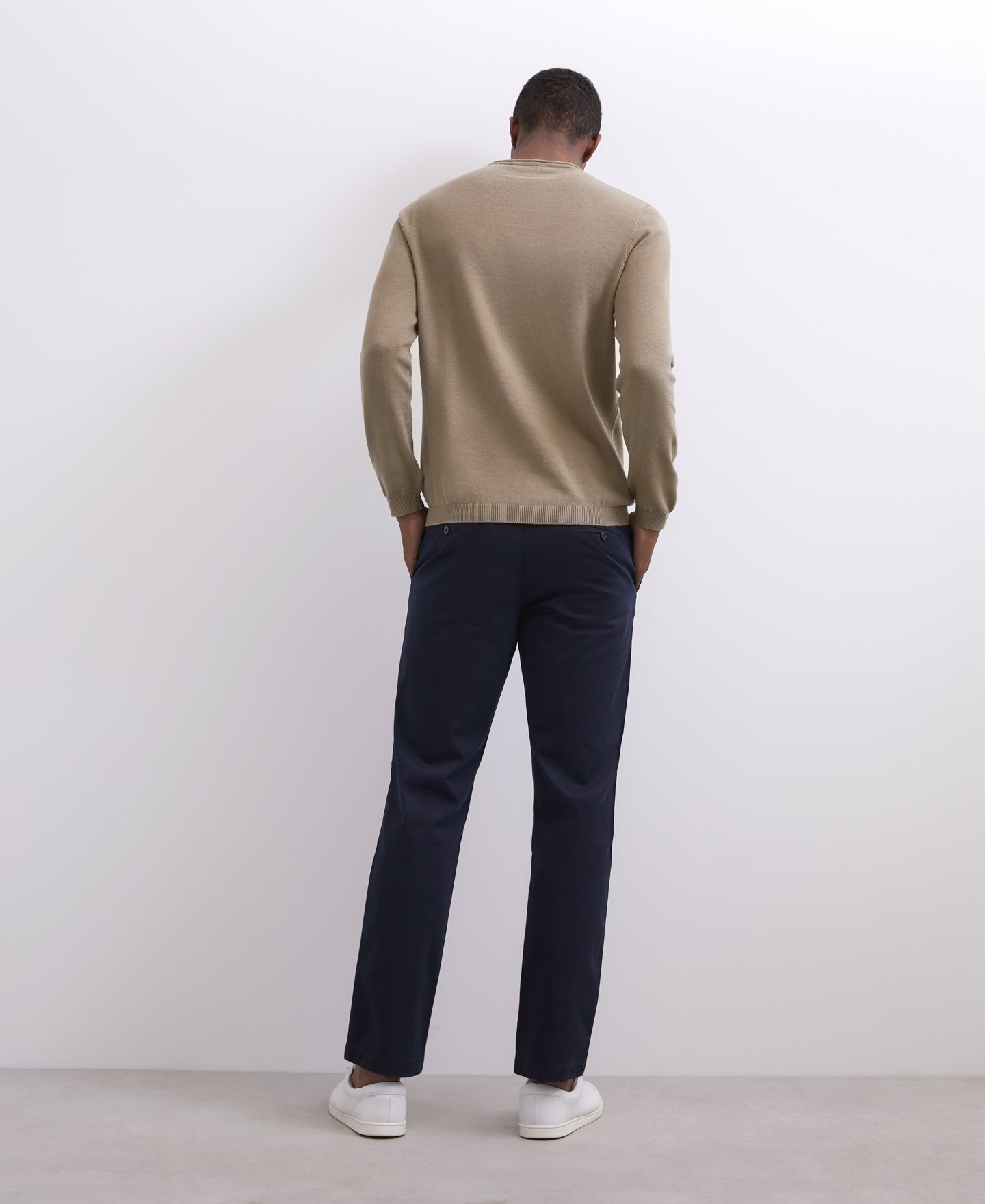 Ike Green Organic Cotton Crew Collar Sweater