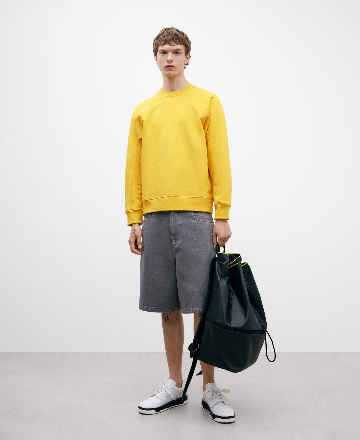 Yellow Cotton Sweatshirt