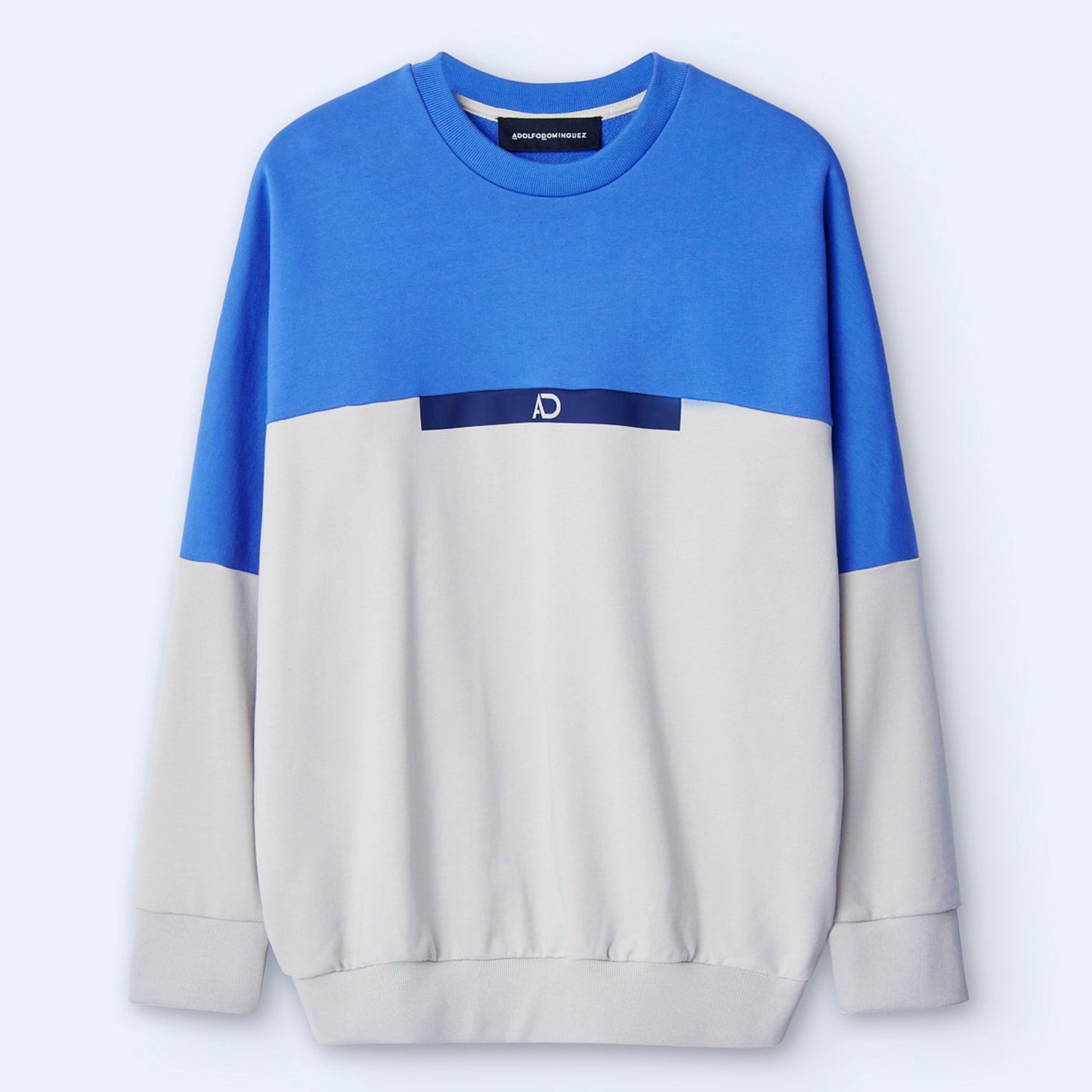 Blue/Grey Oversize Cotton Sweatshirt