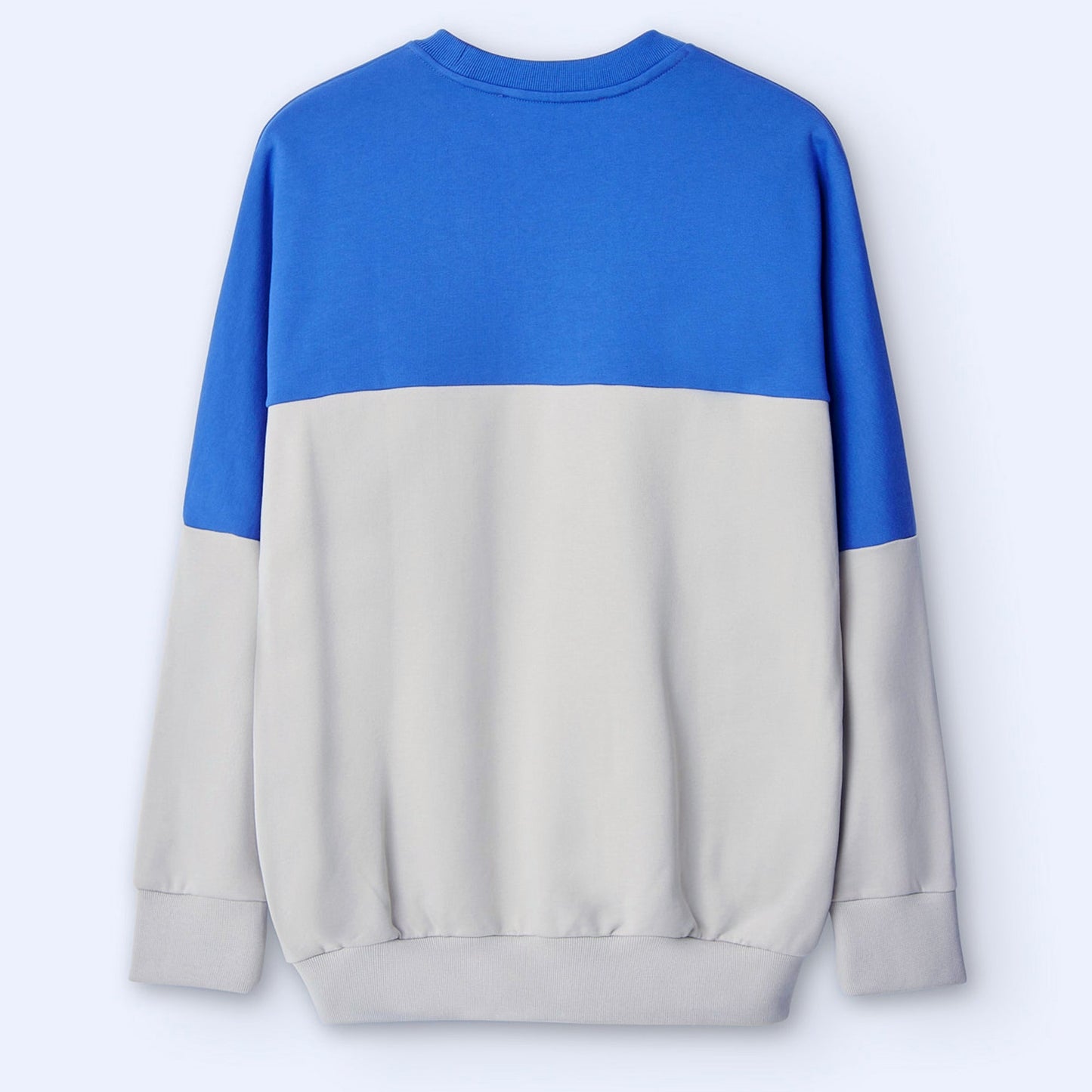 Blue/Grey Oversize Cotton Sweatshirt