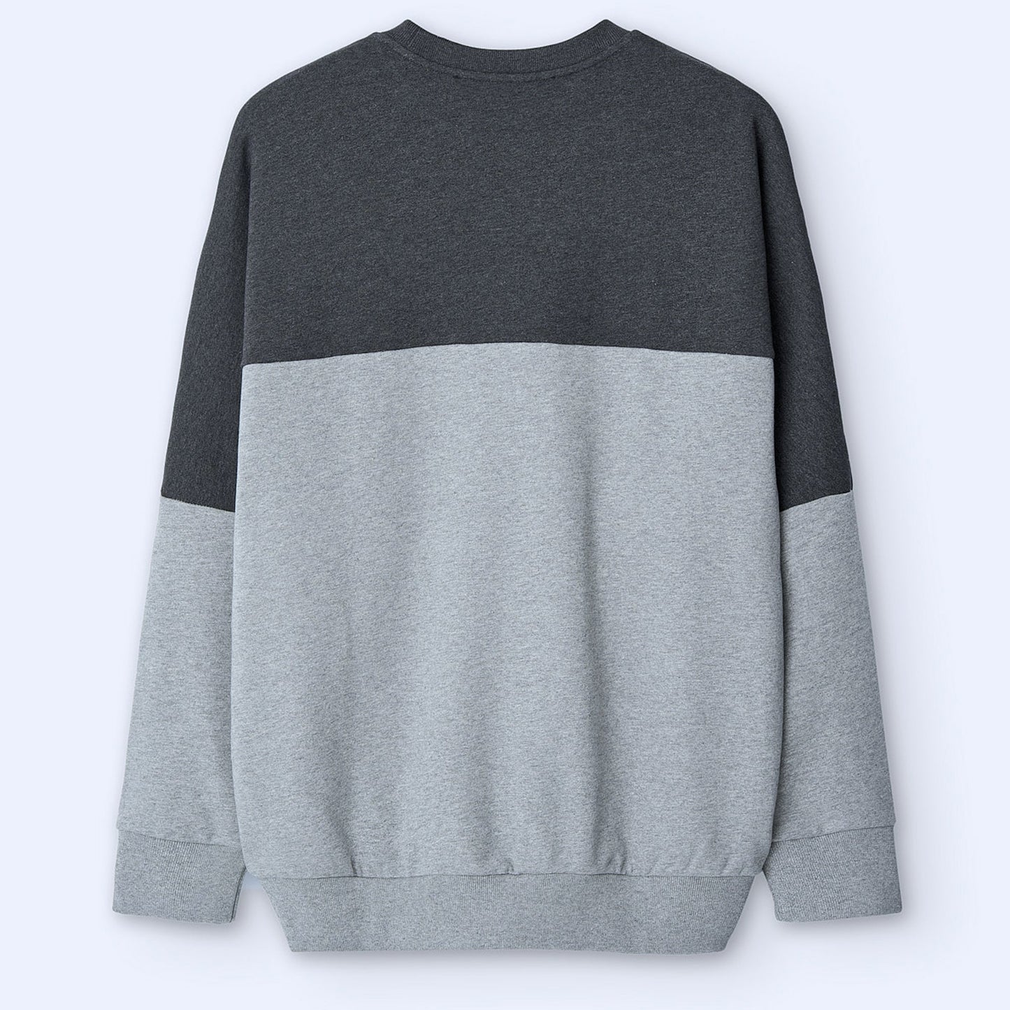 Grey Melange Oversize Sweatshirt