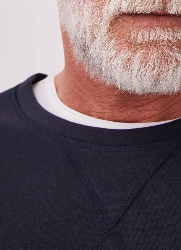 Navy Blue Crew Neck Sweatshirt