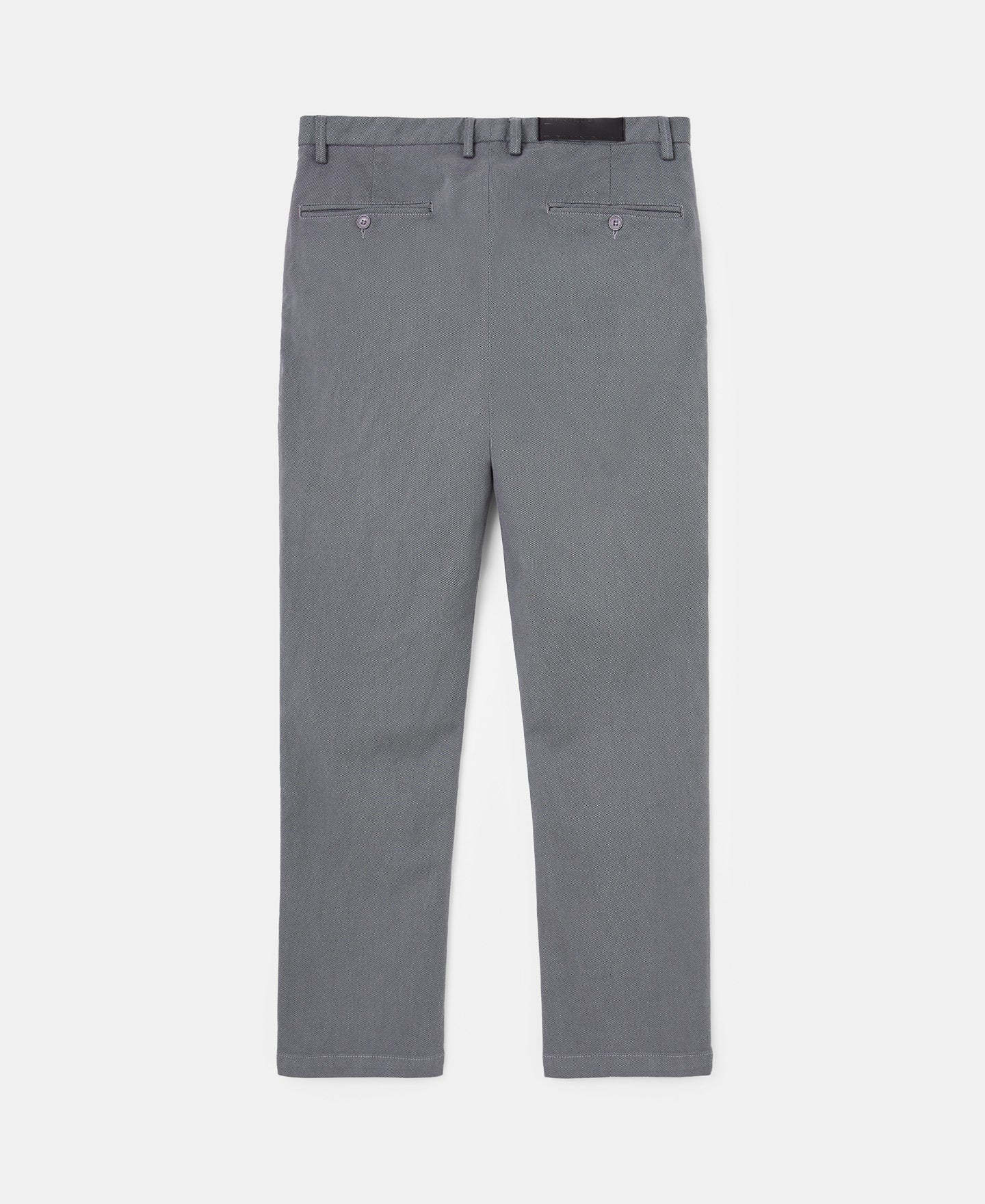 Grey Ankle Length Cotton Pants